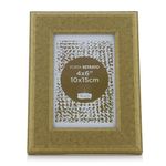 Marco Para Foto 4X6 Dorado - Flor De Liz