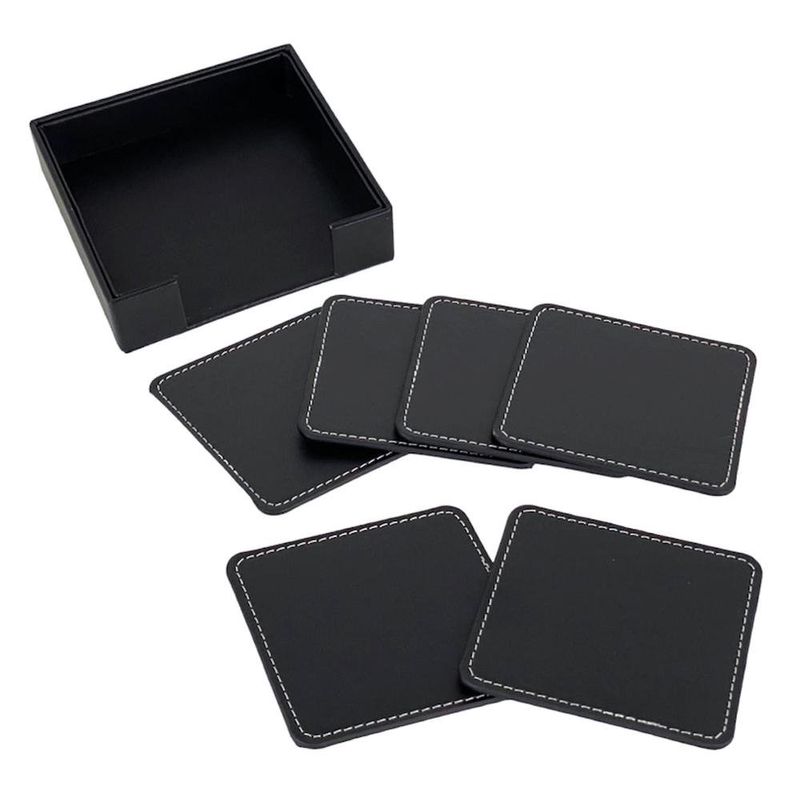 Set de 6 Portavasos Cuadrados