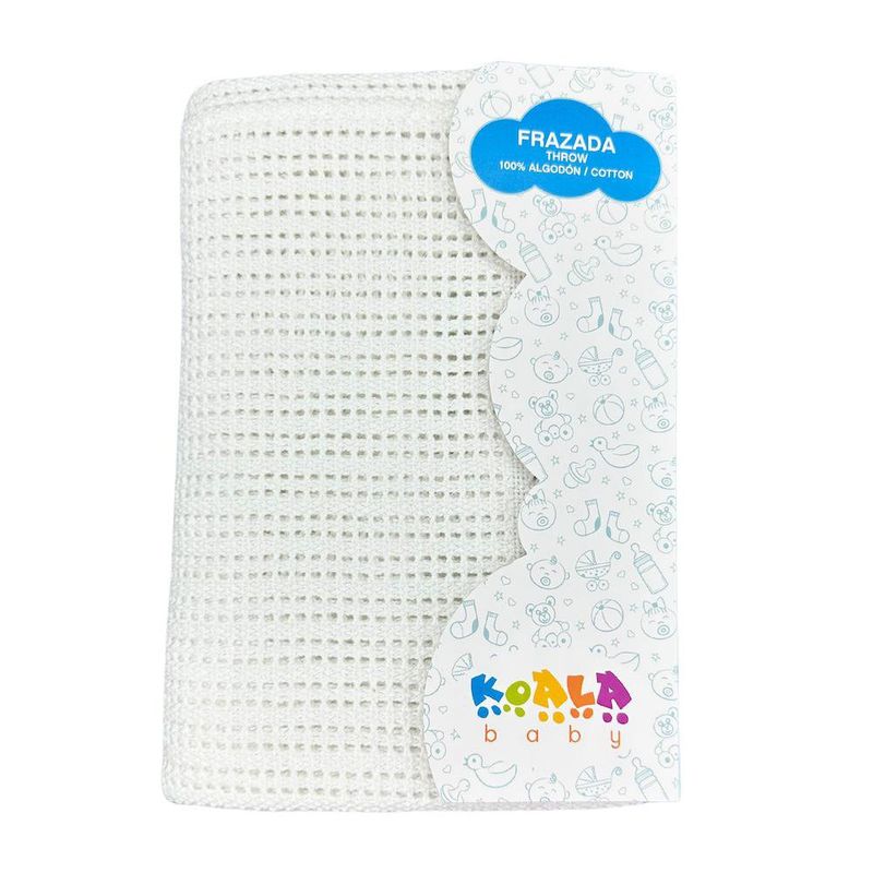 Frazada Throw Blanca