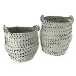 Set de Cestas Blanco 2 Pzas 24x24x29 Cm - Concepts