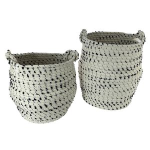 Set de Cestas Decorativas Blancas
