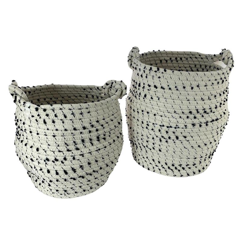 Set de Cestas Blanco 2 Pzas 24x24x29 Cm - Concepts