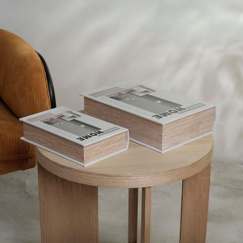 Caja de Libros 2 Pzas 27x18x7 Cm