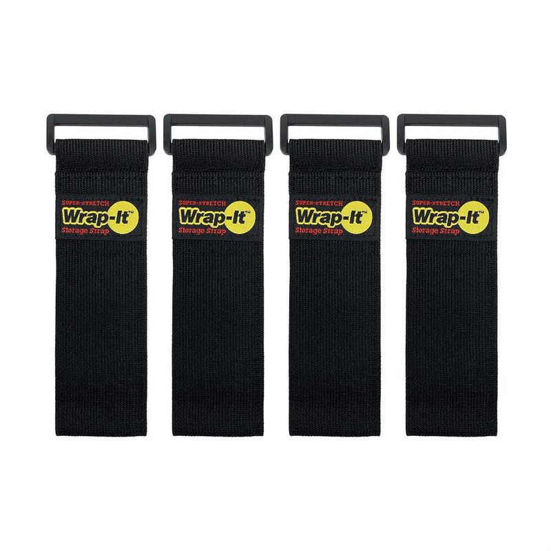 Set De Correas Para Almacenar Negro 30 Cm 4 Pzas - Wrap-it