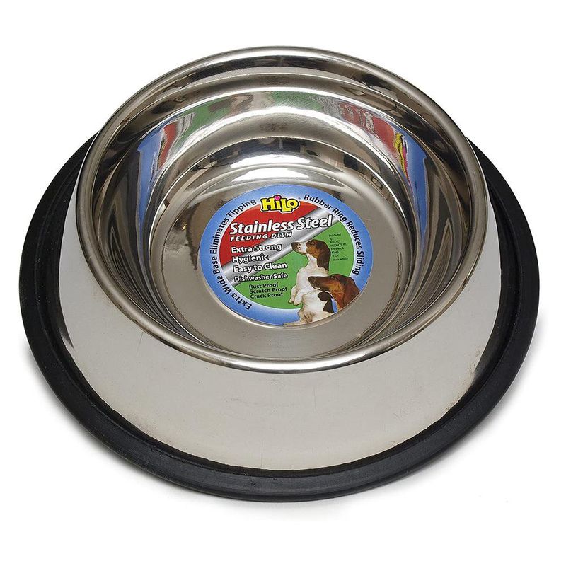 Plato para Perro de Acero Inoxidable Pequeño 1 Recipiente