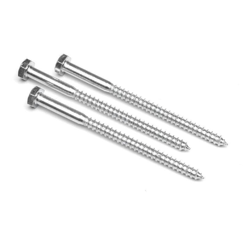 Set De 12 Tornillo Tirabuzon 1/4X4