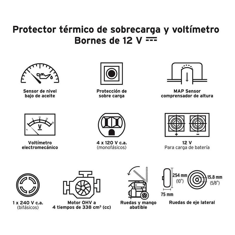 Generador Eléctrico Industrial De 4500W - Truper
