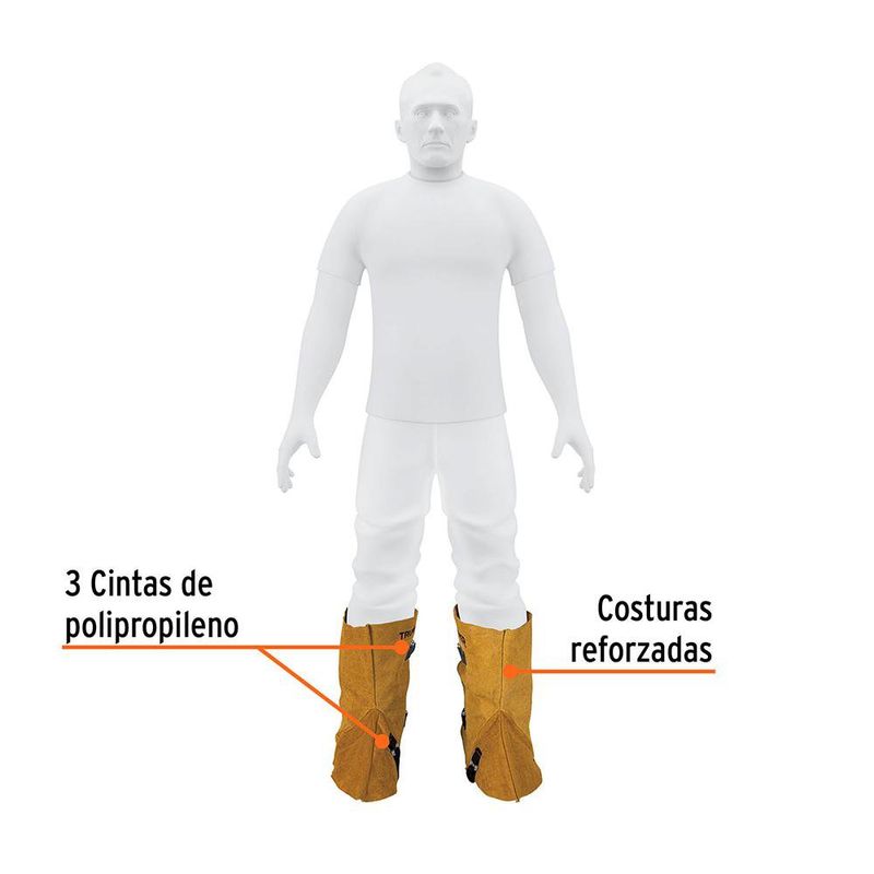 Protección para Soldar, Polainas de Cuero