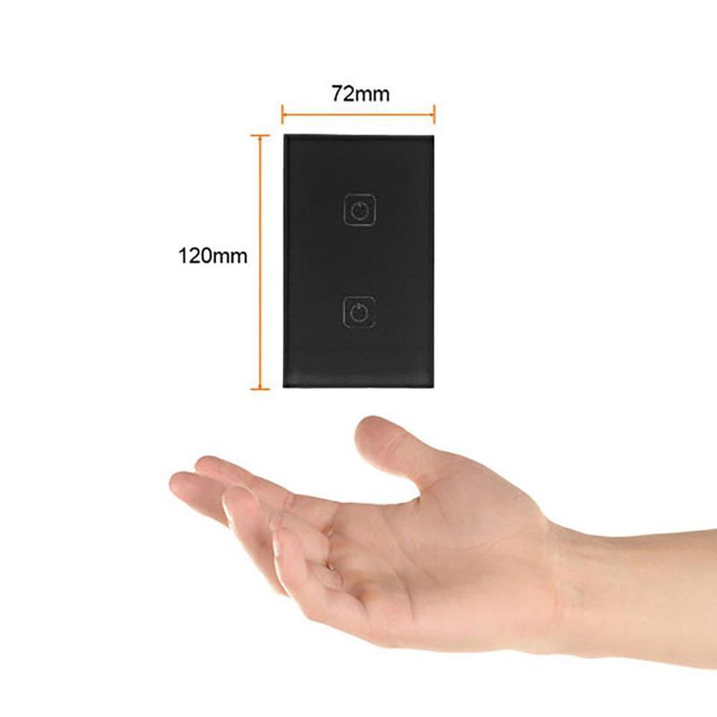 Interruptor Doble Smart Negro