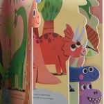 Libro c/pestañas para aprender de dinosaurios