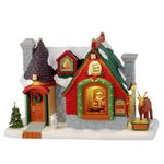 Puesto de Snacks de Santa con Luz LED para Villa Navideña