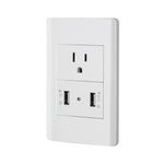 Tomacorriente + 2 Puertos USB Lisboa Blanco - Volteck