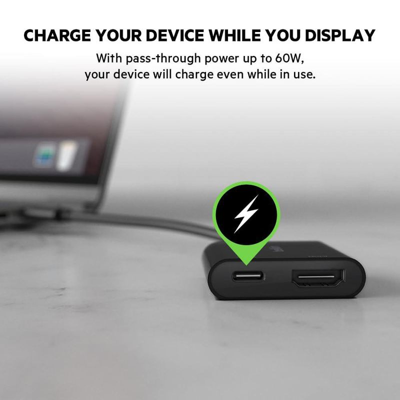 Adaptador Belkin USB-C a HDMI + Carga