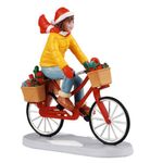 Figura Regalos para Llevar en Bicicleta para Villa Navideña