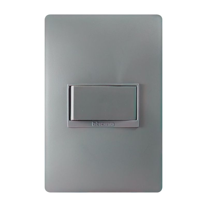 Interruptor Simple Luzica Grafito 15 A