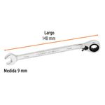 Llave Combinada Matraca Reversible 9 mm x148 mm Largo, Expert