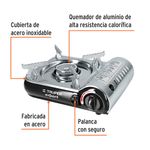 Estufa de Gas Portátil Negra