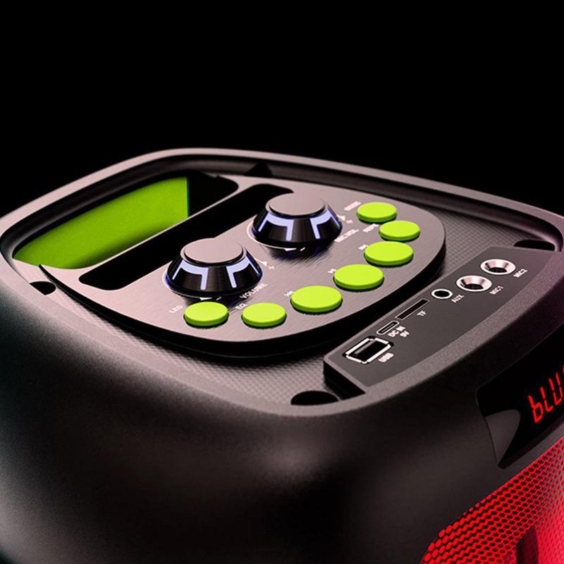 Bocina Portátil BoomFire TWS de 1200 W