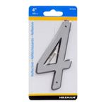 Número 4 para Casa Material Reflectante de 4 Plg
