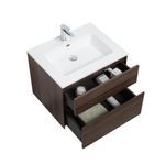 Vanity  Empotrable Bosco Roble Oscuro 85x52x51 cm