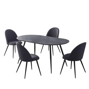 Comedor Semi Circular Piazza para 4 Personas
