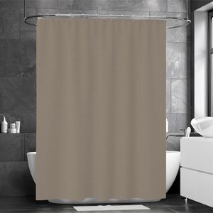 Set de Cortina para Baño con Ganchos Taupe 13 Pzas