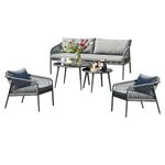 Set de Mesa Andre Gris 5 Pzas