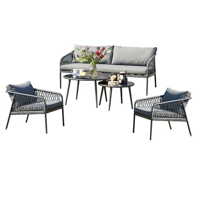 Set de Mesa Andre Gris 5 Pzas