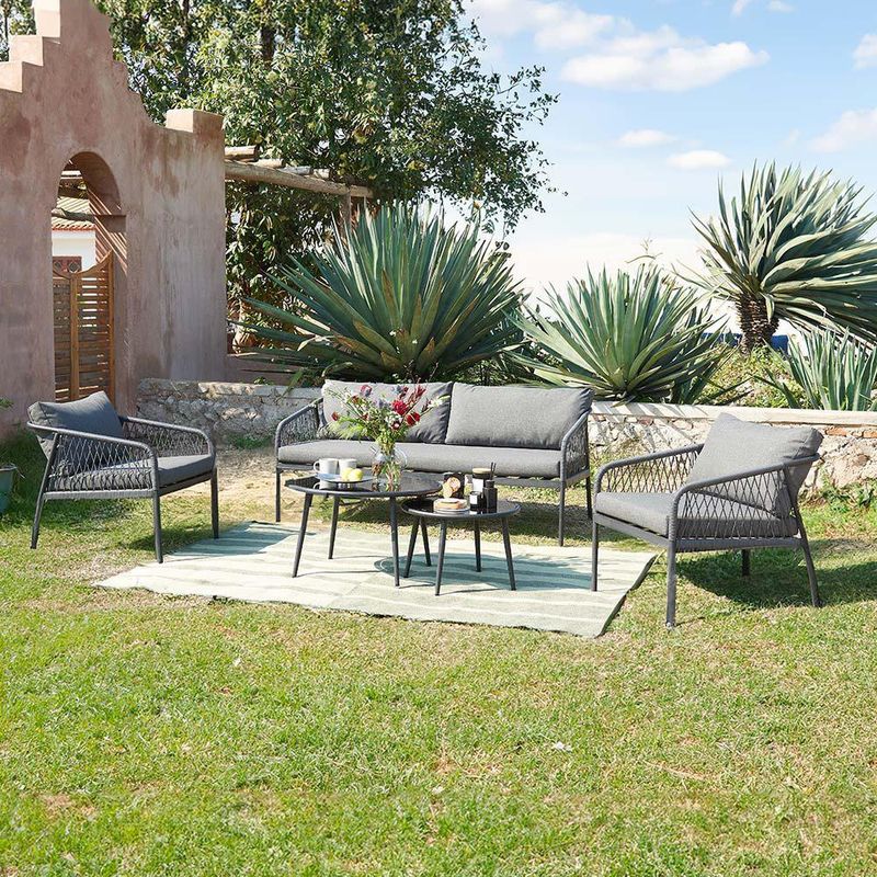 Set de Mesa Andre Gris 5 Pzas