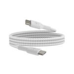 Cable Trenzado USB-C a USB-C Blanco 1 M