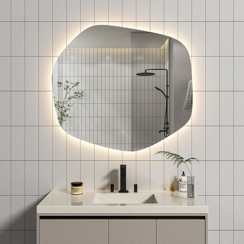 Espejo Asimétrico LED 100 X 90 Cm - Viva