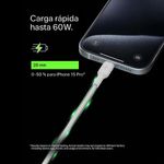 Cable Trenzado USB-C a USB-C Blanco 1 M