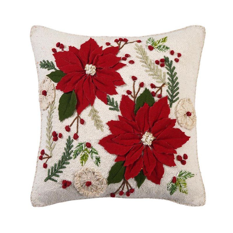 Cojín de Algodón Relleno Pascuas 45 X 45 Cm   - Livim Natural Home