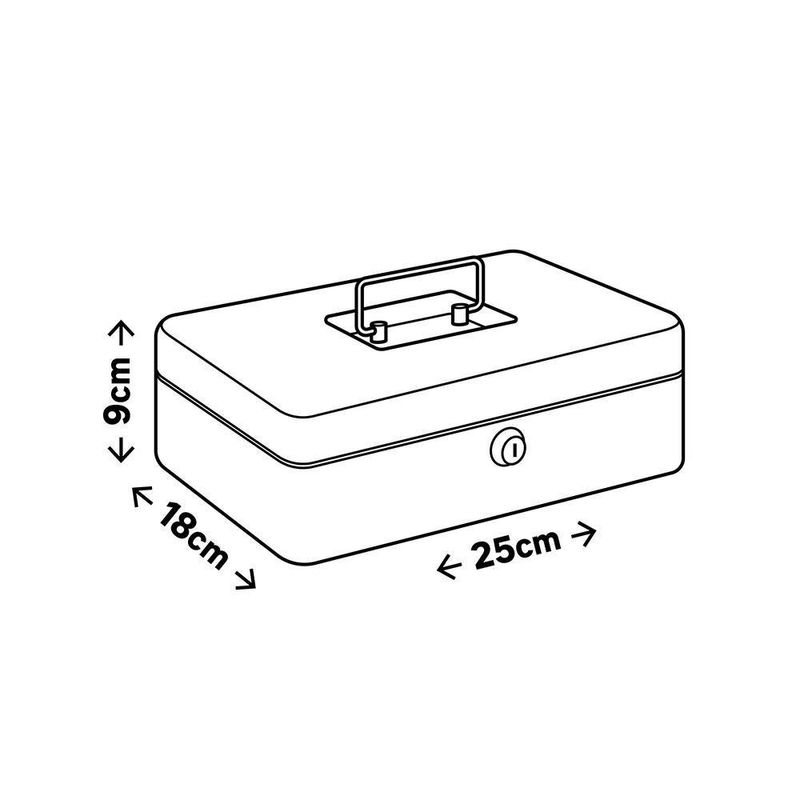 Caja de Dinero Mediana 25x18x9 Cm