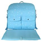 Pañalera Mochila Estrellas Celeste