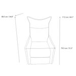 Sillón Reclinable Enzo Gris 79.5x88.5x112 Cm