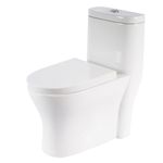 Inodoro de Una Pieza Fluid II Elongado Blanco