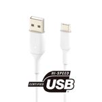 Cable Belkin USB-C a USB-C 100W Blanco 2 M