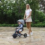 Triciclo Explorador Plegable 4 en 1 Gris