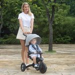 Triciclo Explorador Plegable 4 en 1 Gris