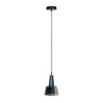 Lámpara Colgante 1 Luz Negro y Cristal 10.5 W