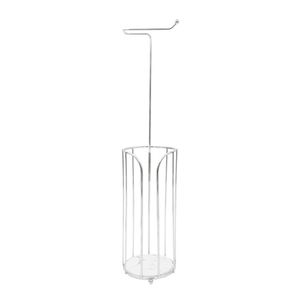 Porta Papel Higiénico Blanco con Fondo de Resina Diseño Mármol