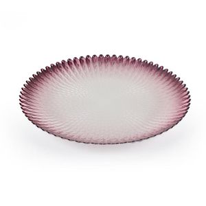 Plato de Vidrio para Cena Burgundy 11 Plg