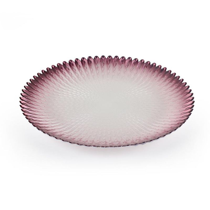 Plato de Vidrio para Cena Burgundy 11 Plg