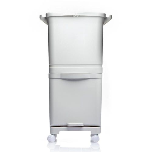 Basurero de Plástico con 3 Compartimientos 45 L