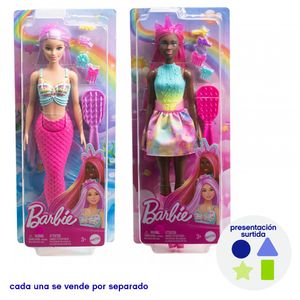 Muñeca Barbie Sirena Cabello Largo de Ensueño