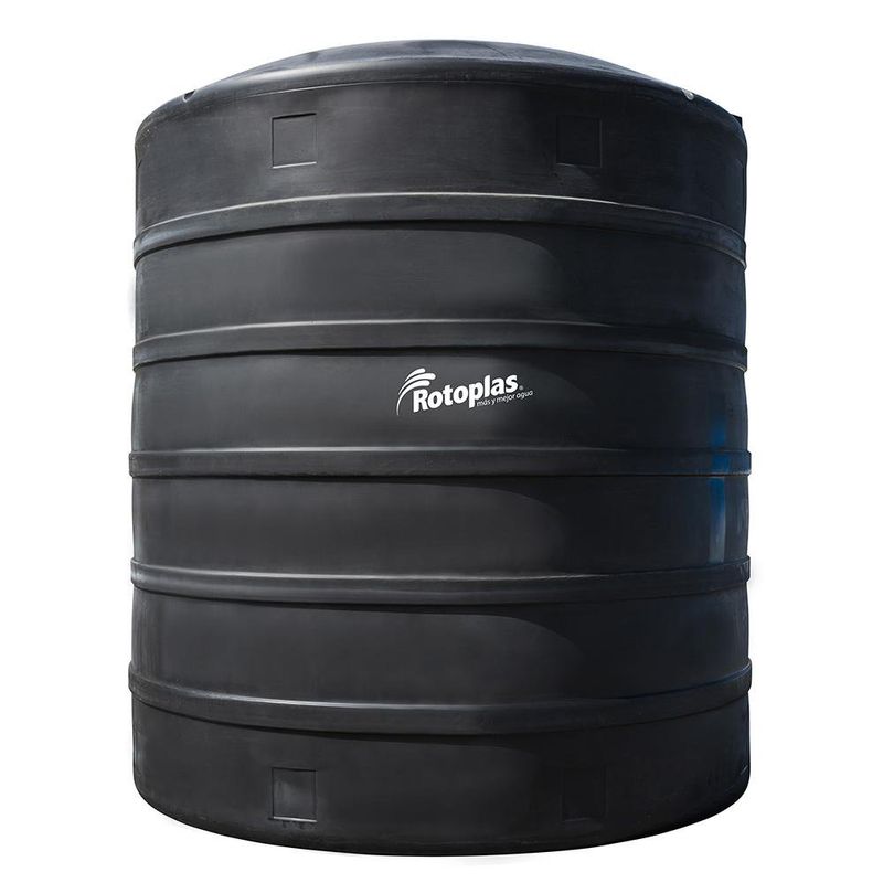 Tanque para Agua Industrial Negro Ref 40% 10,000 L