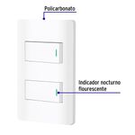Interruptor 2 Polos 1 Modulo Lisboa Blanco - Volteck