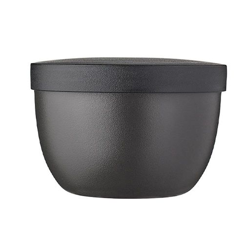 Recipiente Redondo Snack Pot Negro 350 Ml