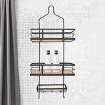 Organizador de Ducha de 3 Niveles Matis con Bambú Negro